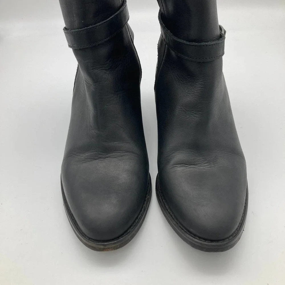 all saints buckled jodhpur leather ankle boots